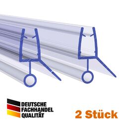 Duschdichtung PVC Ersatzdichtung Wasserabweiser Duschprofil VA009 2 Stück