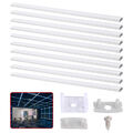 10x 1m LED Aluprofil Aluminium Profil Alu Schiene Leiste für LED-Streifen Leucht