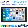 7" Android 14 6+128GB 8 Core Apple Carplay Autoradio GPS NAVI WIFI RDS Bluetooth