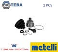 15-1267 GELENK ANTRIEBSWELLE WHEEL SIDE METELLI 2PCS FÜR VW PASSAT