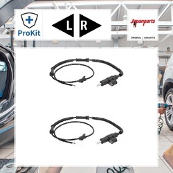 2x ORIGINAL® Japanparts Sensor, Raddrehzahl Hinten, Links, Rechts für Kia