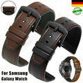 22mm Echtes Leder Armband Für Samsung Gear S3 Classic/Frontier Galaxy Watch 46mm
