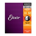 Elixir 11027 Custom Light 80/20 Bronze Nanoweb 11-52 Akustik Gitarrensaiten