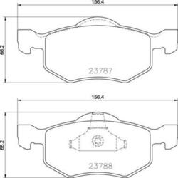 BREMBO Bremsbeläge Bremsbelegsatz vorne passend für Ford Maverick
