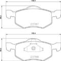 BREMBO Bremsbeläge Bremsbelegsatz vorne passend für Ford Maverick