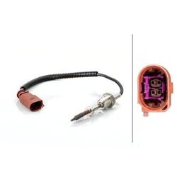 1x Sensor, Abgastemperatur HELLA 6PT 014 494-721 passend für AUDI VW