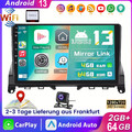 Autoradio Android13 9" Carplay 4+64G GPS BT Für Mercedes Benz C-Klasse W204 +KAM