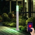 Stehlampe Sockelleuchte Außen Gartenlampe App Sprachsteuerung dimmbar RGB LED