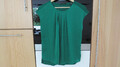 Esprit Shirt Top Bluse S 36 T-Shirt grün dunkelgrün Blusenshirt Chiffon