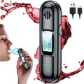 Alkoholtester Promilletester LCD-Anzeige Alcohol Tester Polizeigenau Mundstücke