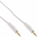 InLine® Klinke Kabel 3,5mm Stecker zu Stecker Stereo weiß / gold 2m