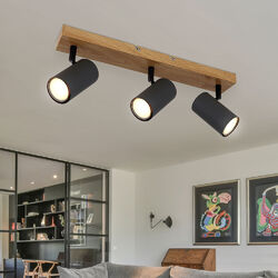 Deckenleuchte Spotleiste Spotlampe 3 Flammig GU10 Strahler verstellbar L 41 cm