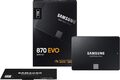 Samsung 870 EVO SATA III 2,5 Zoll SSD, 1 TB, 560 MB/s Lesen, 530 MB/s Schreiben