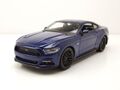 Ford Mustang GT 2015 blau metallic Modellauto 1:24 Maisto