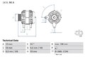 Lichtmaschine Generator Bosch für Renault Wind Clio IV 2004 - 2018 0241235963