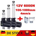 DC 12V 6000N Elektrischer Linearantrieb 100mm~1000mm Linearmotor Linear Actuator