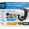 ANHÄNGERKUPPLUNG für Toyota Proace City / Verso ab 19 starr BRINK +7p E-Satz ECS