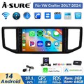 DAB+ 2+64G Android 14 Autoradio Carplay Kamera GPS Navi für VW Crafter 2017-2024