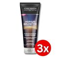 3er Pack John Frieda Midnight Brunette Shampoo und Conditioner 250ml