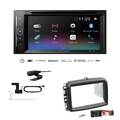 Pioneer Autoradio 2-DIN Bluetooth DVD DAB für Fiat 500L ab 2012 schwarz