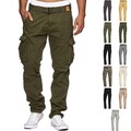 Indicode Herren Cargohose William-Freizeithose Cargo Pants Outdoor Hose Männer