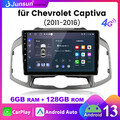8-Kern Android 13 Autoradio CarPlay GPS Navi 128GB Für Chevrolet Captiva 2011-16