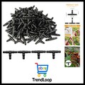 100Pcs Sprinkler Bewässerung 4/7mm T-Stück Barb Schlauchverbinder PVC Beriese...