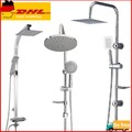 Duschset Duschsystem Regendusche mit Handbrause Duscharmatur Dusche Kopf Chrom