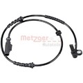 Sensor, Raddrehzahl METZGER 09001213 für FIAT, Vorderachse