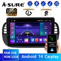 DAB KAM 2+32G Android 14 Apple CarPlay Autoradio Für Fiat 500 2007-2015 GPS Navi