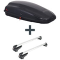 Dachbox G3 Arjes 320 + Dachträger G3 Clop infinity für Opel Antara Typ L07 TOP