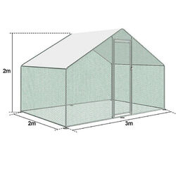 Hühnerstall Hühnerhaus verzinktem Geflügelstall Käfig Wasserdicht Hasenkäfig