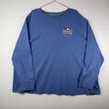 Snowdonia Langarm-T-Shirt Größe 3XL blau Rundhalsausschnitt bedruckt Brustlogo Herren