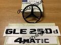 Glanz Schwarz Heck Kofferraum Kofferraum Stern Emblem & Embleme für Mercedes GLE250d W166 SUV