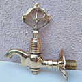Hamam Waschtischarmatur Badewannenarmatur Drehhahn Messing Gold ibrik Vintage...