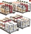 Teleskopschublade 2 Stück, Ausziehbare Schublade Küche Organizer Schrank, E