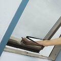 2 DACH-FENSTER Fliegengitter Insektenschutz 140 170 cm + Klettband Kipp-Fenster