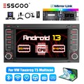 Carplay Autoradio Android 13 2+64G GPS DAB+ Cam Für VW Touareg Transporter V T5