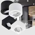 LED 230V Aufbaustrahler Deckenaufbauleuchte Deckenlampe flach 5W 50° MILAN-S