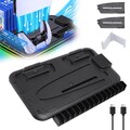 PS5 Controller Dual Ladestation Mit Lüfter Vertikaler Standfuß für PlayStation 5