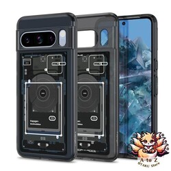 NEU Spigen Google Pixel 8 Pro Hülle Klar TPU Bumper Case Dual-Layer Aufbau
