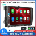 4+64G Für VW GOLF 5 6 Plus Touran Tiguan EOS Autoradio Android Carplay Navi DAB+