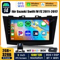 2+32G Android 14 Autoradio Carplay BT 5.0 GPS DAB+ Kam für Suzuki Swift IV FZ NZ