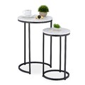 Satztisch Kaffeetisch Couchtisch Sofatisch Beistelltisch Ablagetisch 2er Set