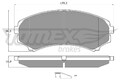 Bremsbelagsatz Scheibenbremse TOMEX Brakes TX 15-33 für MITSUBISHI MAZDA Bus SR1