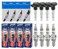 4x DELPHI Zündspule +4x NGK Zündkerze Iridium IX passend für Mazda 3 BK 1.6 1.4