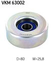 SKF VKM 63002 Umlenk-/Führungsrolle, Keilrippenriemen für HONDA