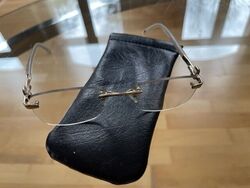 MAX MARA Damenbrille mit Gläser Metall Gestell modern Rahmen lose Brille +Etui