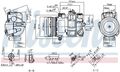 NISSENS 890696 Kompressor, Klimaanlage für MERCEDES-BENZ