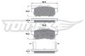 Tomex Brakes TX 17-22 Bremsbelagsatz, Scheibenbremse für HONDA